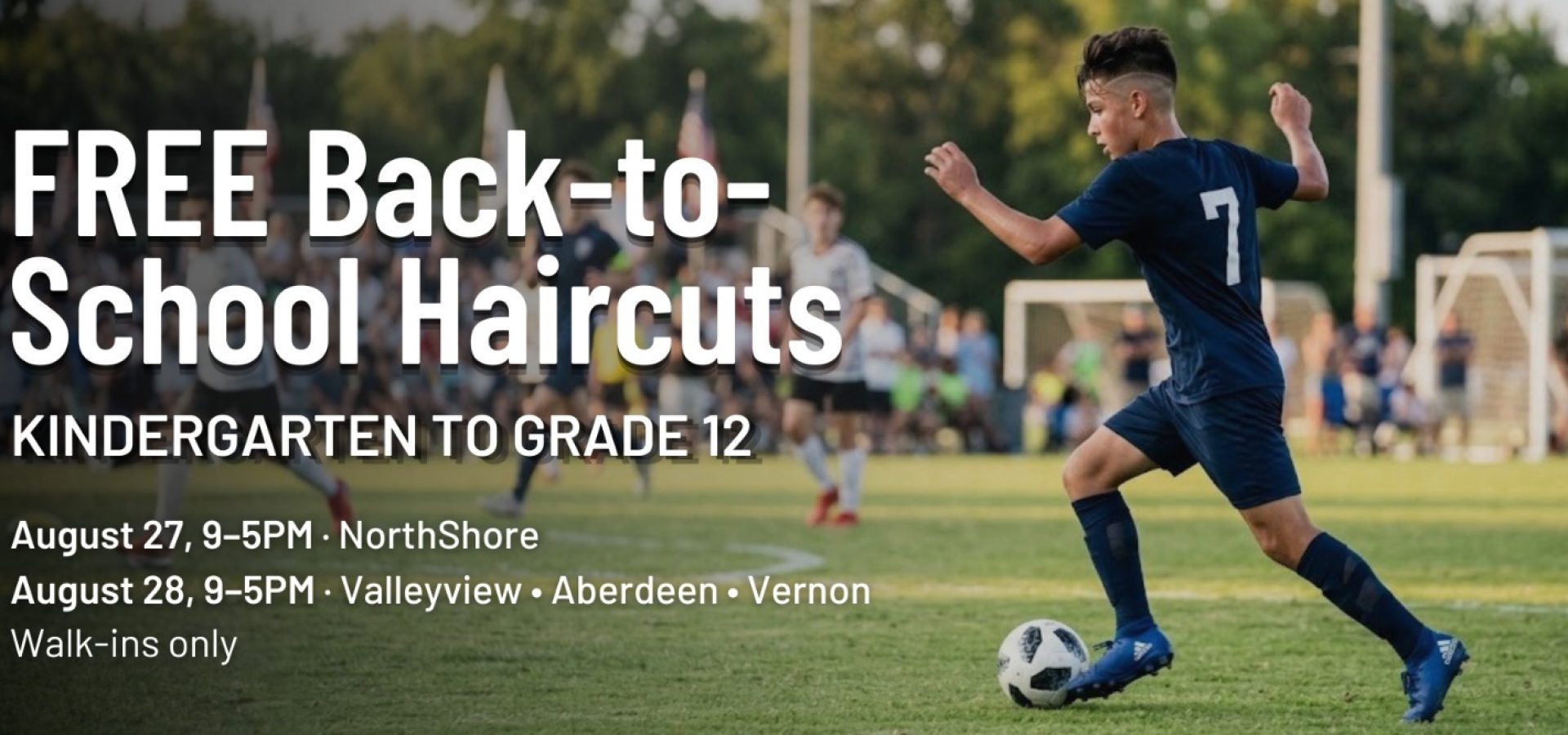 Straight 8 Back-to-School Free Haircut Day in Kamloops & Vernon